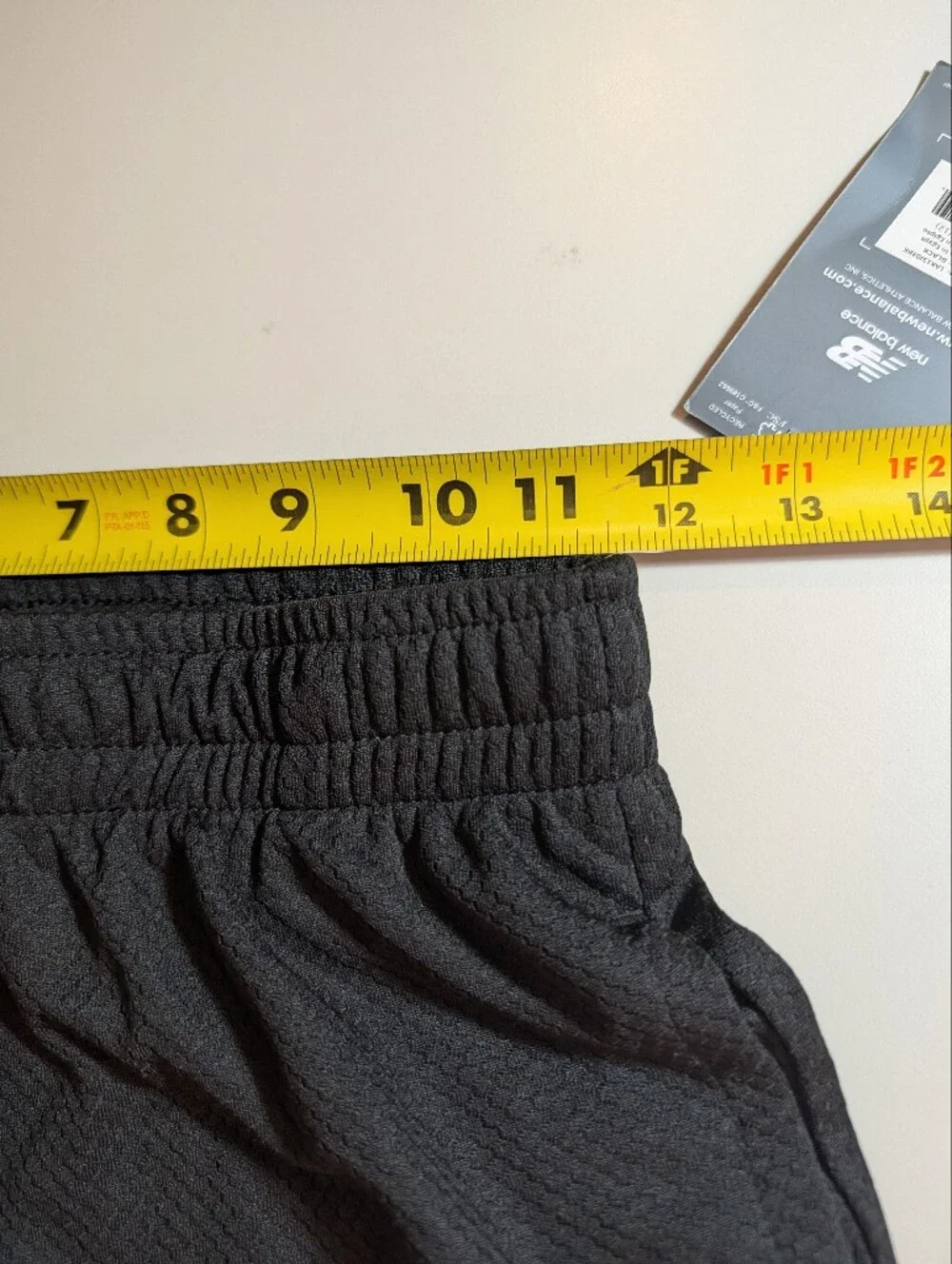 New Balance Boys 10/12 Black Mesh Athletic Shorts with Logo NWT